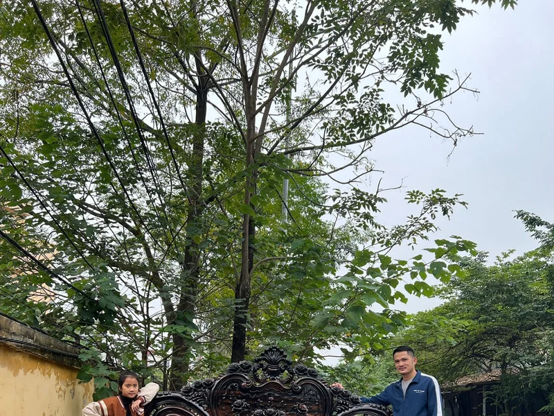 Giường Ngủ Gỗ Mun Vip